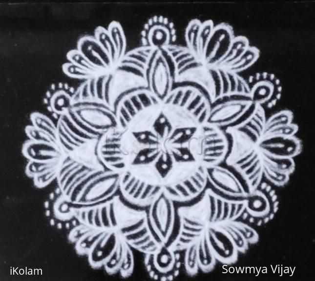 Rangoli: Small Free hand design