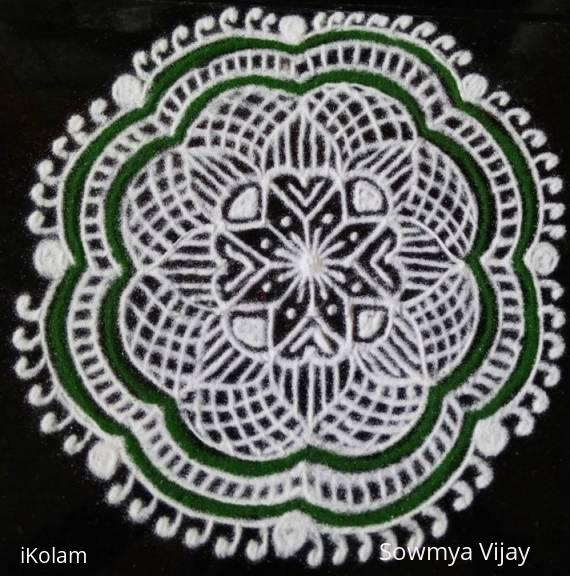 Rangoli: Small Free hand design