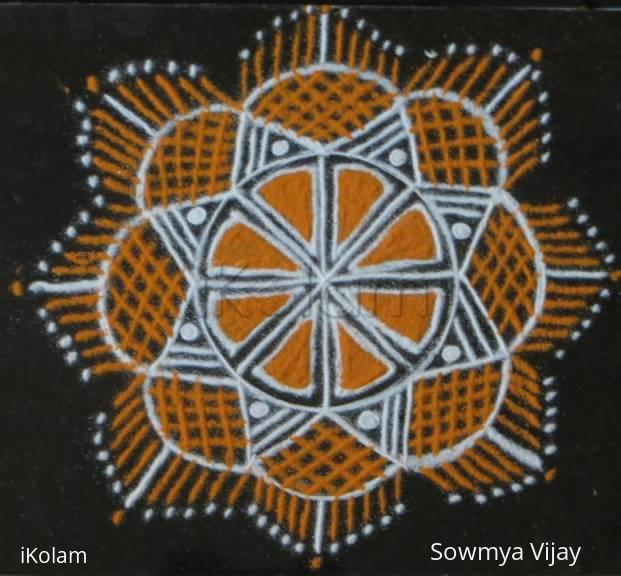 Rangoli: Small Free hand design