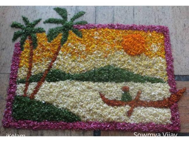 Rangoli: Onam Pookolam