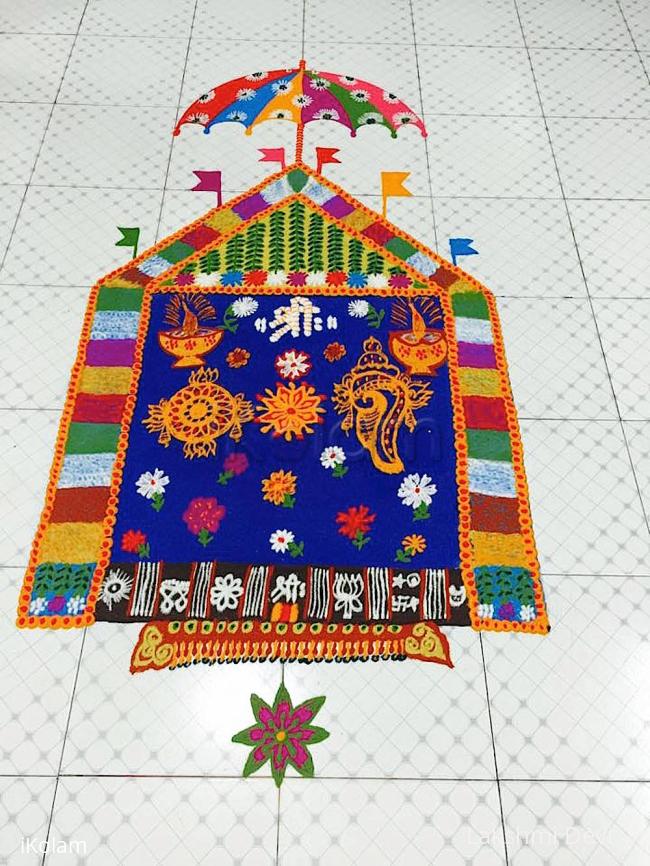 Rangoli: Vaikunta Ekadhashi rangoli