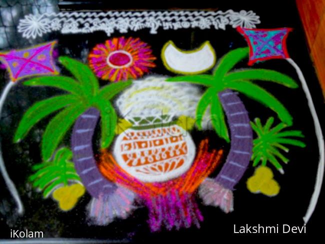 Rangoli: pongal rangoli