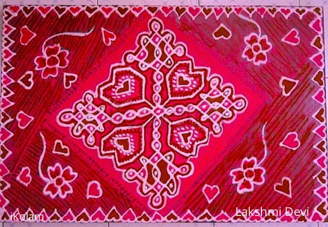 Rangoli:  Happy valentine's Day