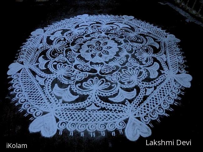 Rangoli: Valentine day kolam