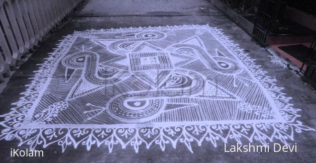 Rangoli: free hand kolam