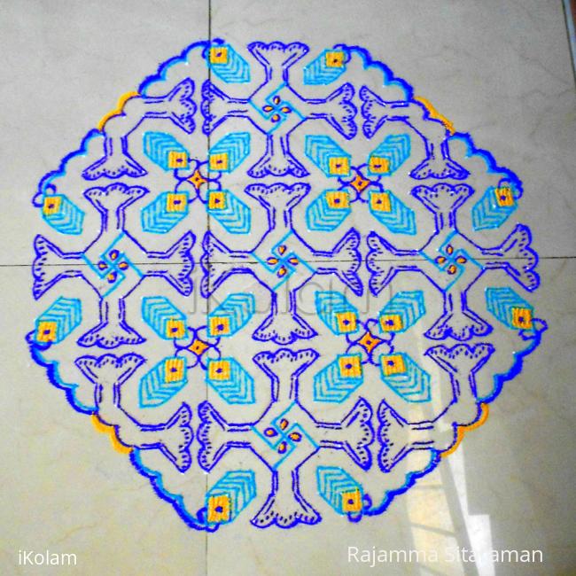 Rangoli: Funnel design kolam