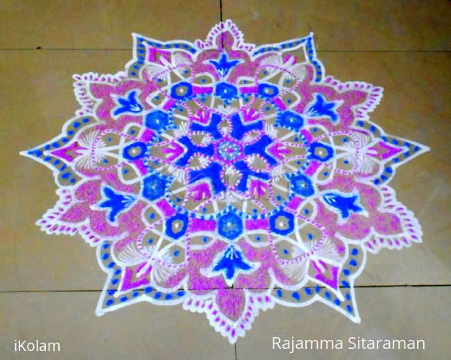 Rangoli: Designer chikku kolam