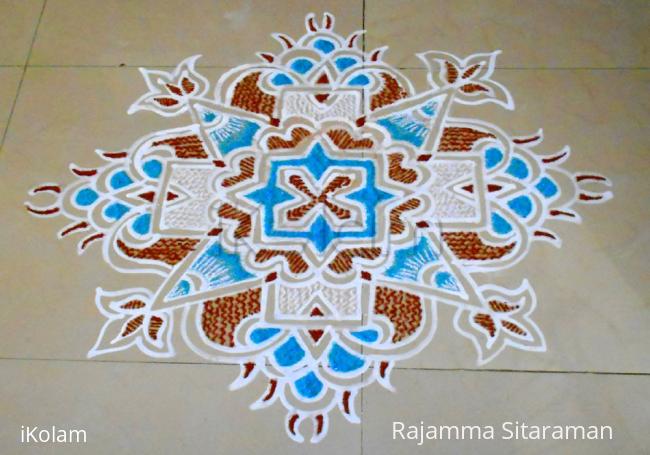 Rangoli: Aadi Pournami kolam