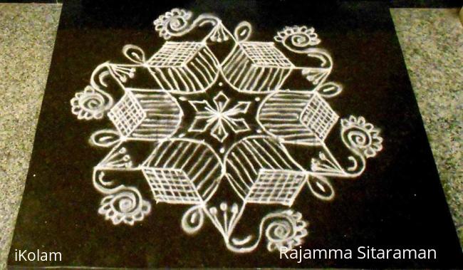 Rangoli: Black and white morning raaga