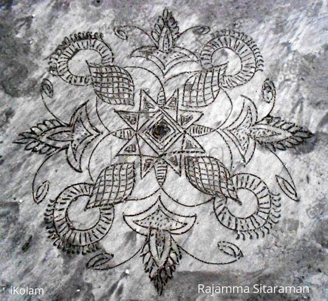 Rangoli: Sea-shore rangoli