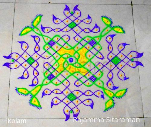 Rangoli: Mardi gras Rangoli