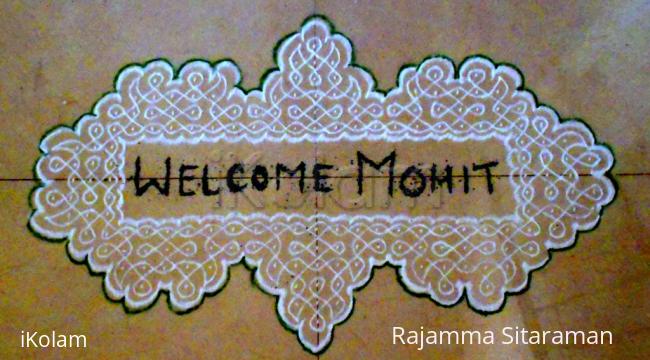 Rangoli: welcome kolam