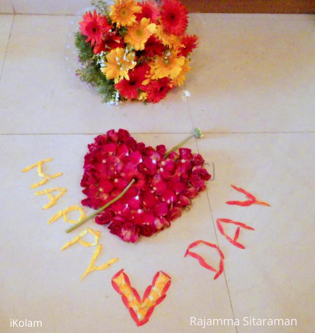 Rangoli: Happy Valentine Day